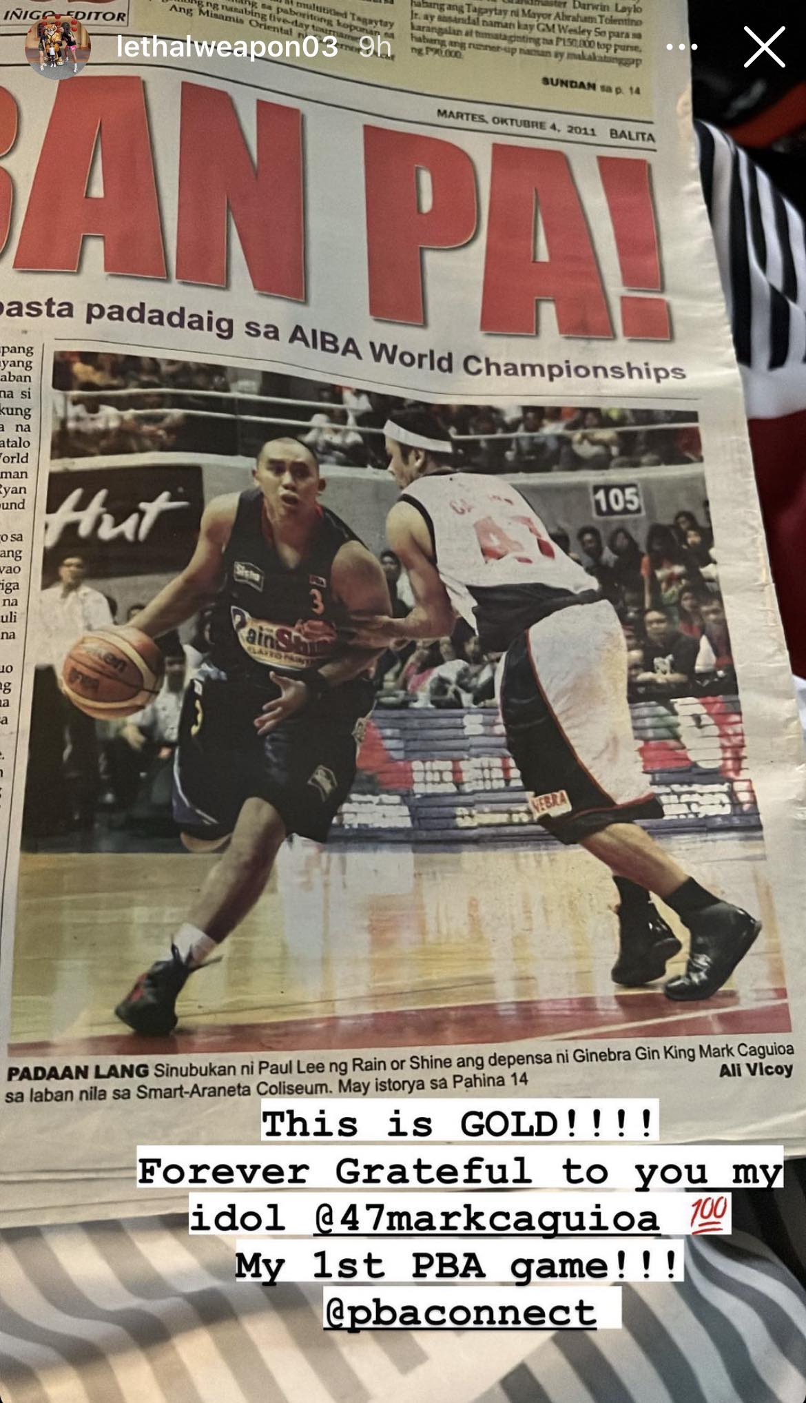 Paul Lee looks back on explosive PBA debut, matchup against idol Mark